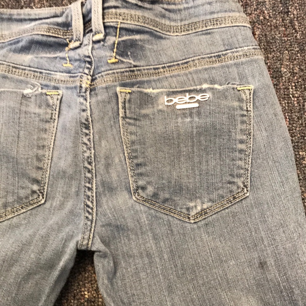 Bebe Distressed Skinny Jeans size 25